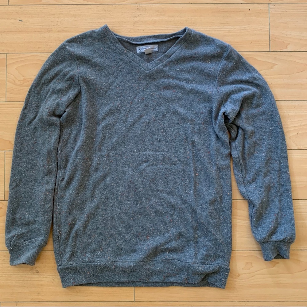 V neck sweater with beautiful texture
